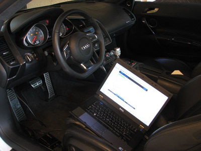 Audi R8 chiptuning programozása
